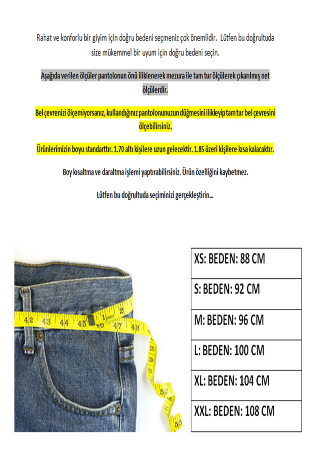 F&uuml;me Polarlı Softshell Pantolon &mdash; beden &ouml;l&ccedil;&uuml; g&ouml;rseli